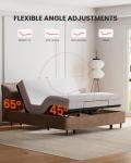 Adjustable Bed Frame with Massage and USB Ports