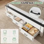 Farmhouse King Bedroom Set with Nightstands and Dressers