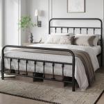 Sturdy Queen Size Bed Frame with Headboard & Storage