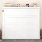 Merax Modern Farmhouse Solid Wood Murphy Bed