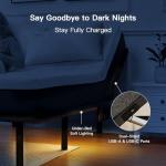 Adjustable Queen Bed Frame with Massage & Lights