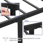 Sturdy Queen Size Bed Frame with Headboard & Storage