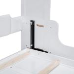 Merax Queen Size Murphy Bed with Sofa, White