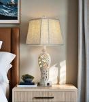 25" Farmhouse Table Lamp with USB Ports
