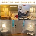 25" Farmhouse Table Lamp with USB Ports