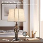 Set of 2 Rustic Farmhouse Table Lamps