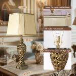 Vintage Table Lamps Set with USB, 28.5