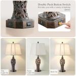 Set of 2 Rustic Farmhouse Table Lamps