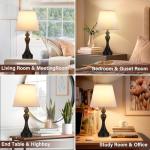 Touch Lamps Set for Nightstand - 3 Way Dimmable