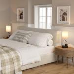 Set of 2 Charging Bedside Table Lamps