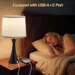 Hikczc Touch Lamp Set with USB Ports - 21