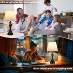 Touch Lamps Set for Nightstand - 3 Way Dimmable