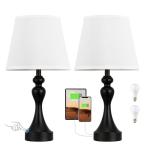 Touch Lamps Set for Nightstand - 3 Way Dimmable