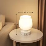 Set of 2 Touch Table Lamps with USB Ports