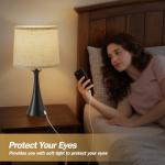 Touch Lamp Set with USB Ports - 21" 2-Pack