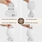 Set of 2 Touch Table Lamps with USB Ports