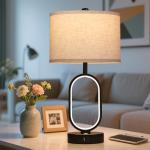 NITOWOLF 23" Dimmable Bedside Lamps Set of 2