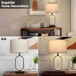 NITOWOLF 23" Dimmable Bedside Lamps Set of 2