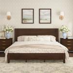 Cozyman King Size Wood Platform Bed Frame