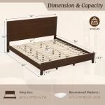 Cozyman King Size Wood Platform Bed Frame