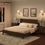 Cozyman King Size Wood Platform Bed Frame