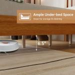 Queen Size Solid Wood Platform Bed Frame, Brown