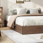 Queen Size Wood Platform Bed Frame Without Headboard