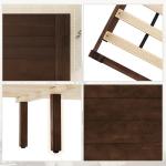 Cozyman Queen Wood Platform Bed Frame with Headboard