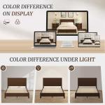 Cozyman Queen Wood Platform Bed Frame with Headboard