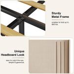 Gizoon Queen Upholstered Bed Frame with Wingback