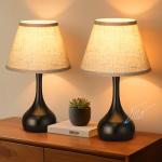 Set of 2 Dimmable 17” Touch Table Lamps