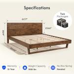 Queen Bed Frame and Mattress Set with Storage