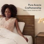 Hako G3 Queen Acacia Wood Bed Frame with Storage