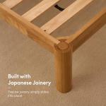 Solid Rubberwood Queen Bed Frame with Storage