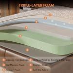 Queen Bed Frame and Mattress Set with Storage