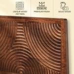 Queen Platform Bed Frame in Walnut Finish