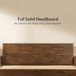 Solid Acacia Wood King Bed Frame with Storage