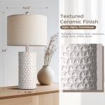 Modern 23" Ceramic Table Lamps Set of 2
