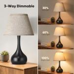 Set of 2 Dimmable 17” Touch Table Lamps