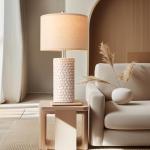 Modern 23" Ceramic Table Lamps Set of 2