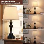 Touch Table Lamps Set of 2 with USB Ports