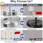 2-Pack Touch Control Table Lamps with USB Outlets