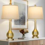 Gold Touch Control Table Lamps Set of 2