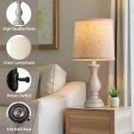 Set of 2 Rustic Farmhouse Table Lamps