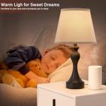 Touch Table Lamps Set of 2 with USB Ports