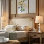 Rustic Vintage Table Lamp Set of 2