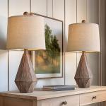 PoKat 20.25" Set of 2 Rustic Table Lamps