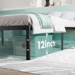 Sweetcrispy Heavy Duty Twin Bed Frame with Storage