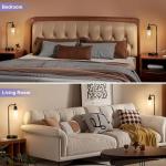 Industrial Table Lamps Set of 2 with USB Ports