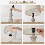 Set of 2 Rustic Farmhouse Table Lamps